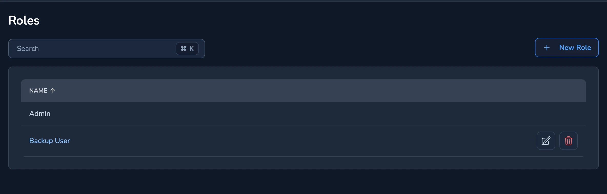 The Roles Page