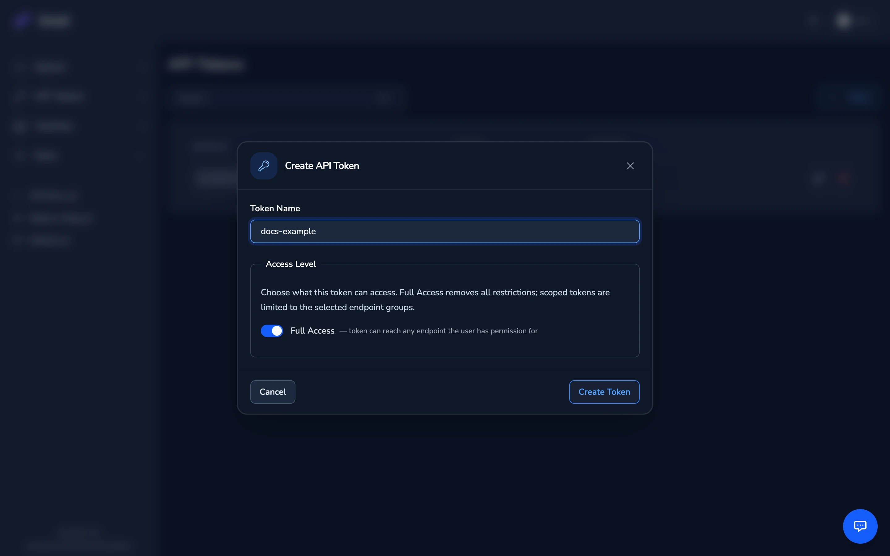 Create API Token