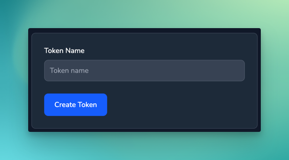 New Token Form