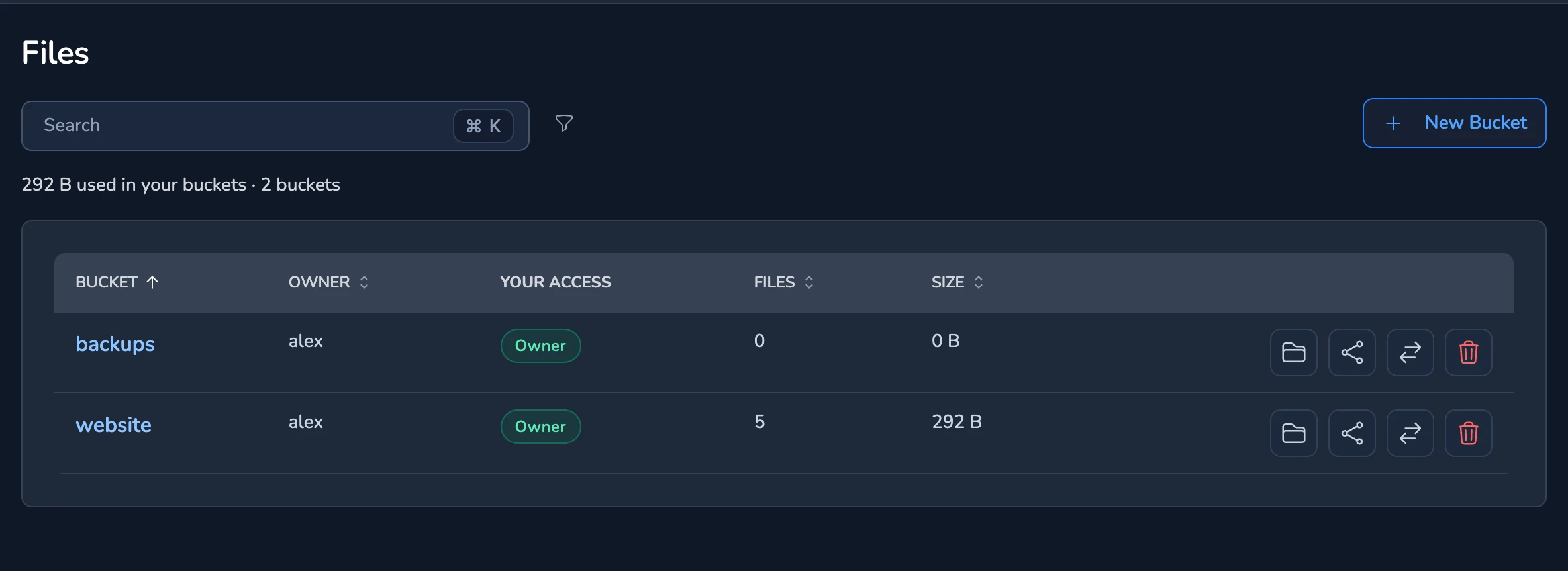 The Files Page
