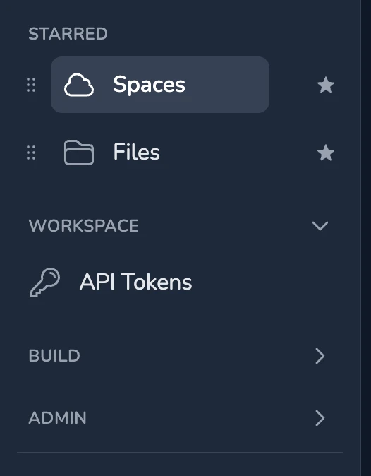 The Sidebar, with Two Starred Pages